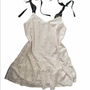 MDL Ribbon strap lace dress